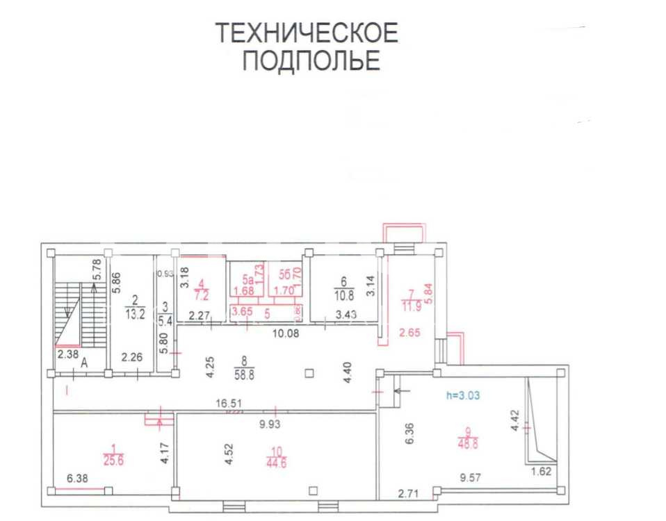 Планировка офиса 1700 м², 1 этаж, Административное здание «г Москва, Веерная ул., 30, кор. 1»